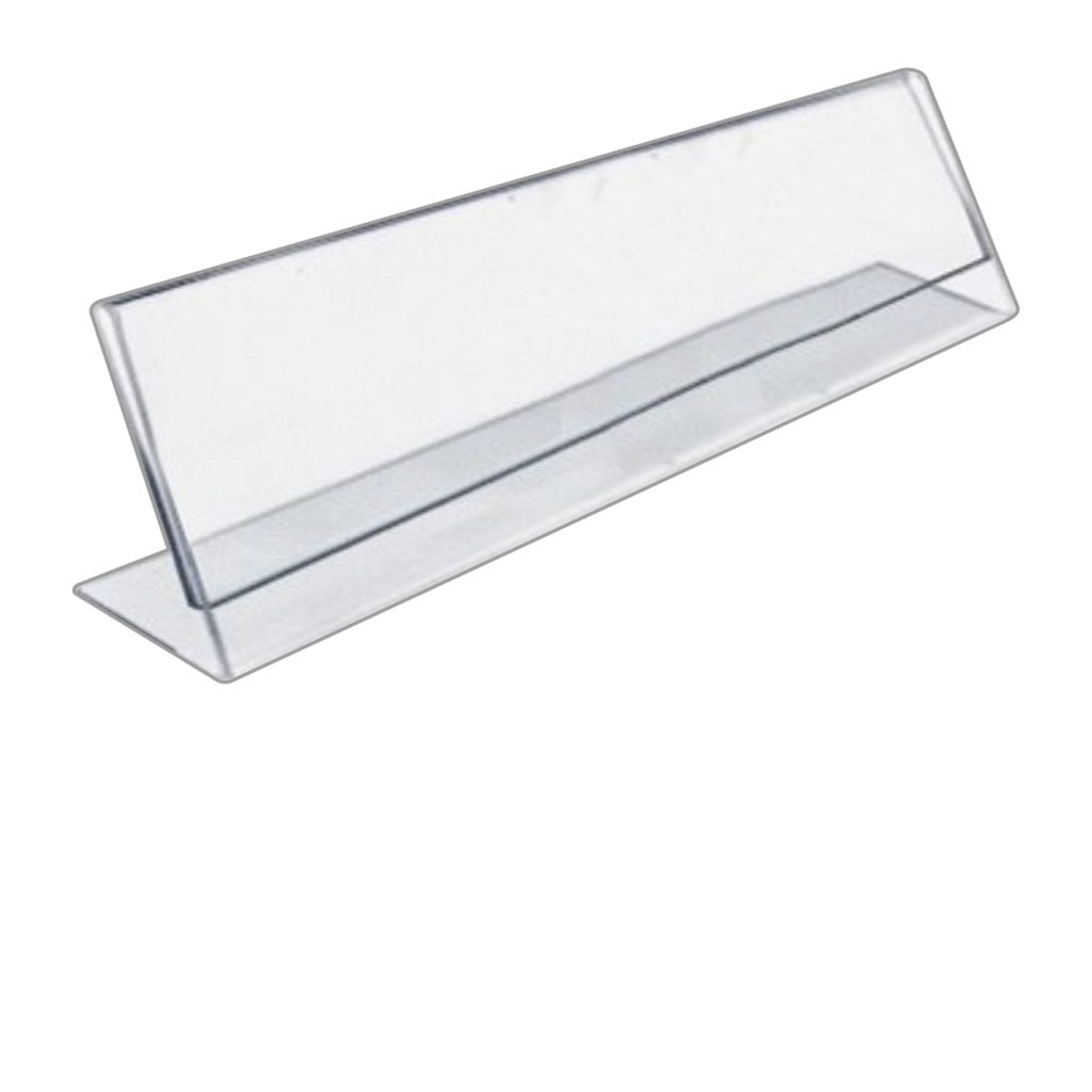 Clear Acrylic Table TOP Name Plates (2 Sided View) Pack of 4pcs