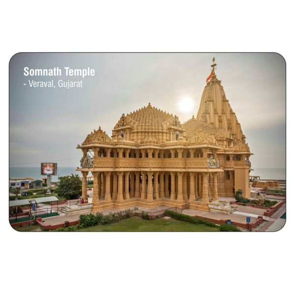 FRIDGE MAGNET - MONUMENTS & PLACES - SOMNATH TEMPLE #3