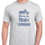 GRAPHIC UNISEX T-SHIRT (BIKE OFF ROADING - BORN TO RIDE)