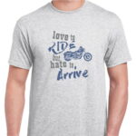 GRAPHIC UNISEX T-SHIRT (BIKE OFF ROADING - LOVE TO RIDE)