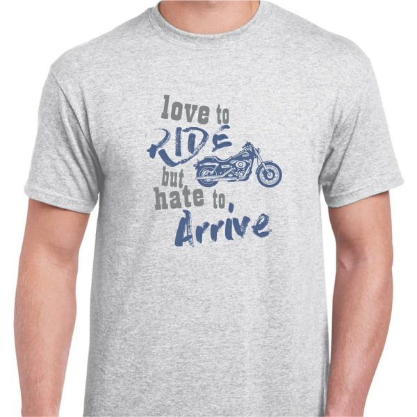 GRAPHIC UNISEX T-SHIRT (BIKE OFF ROADING - LOVE TO RIDE)