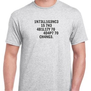 Tshirt with funny quote - Intelligence