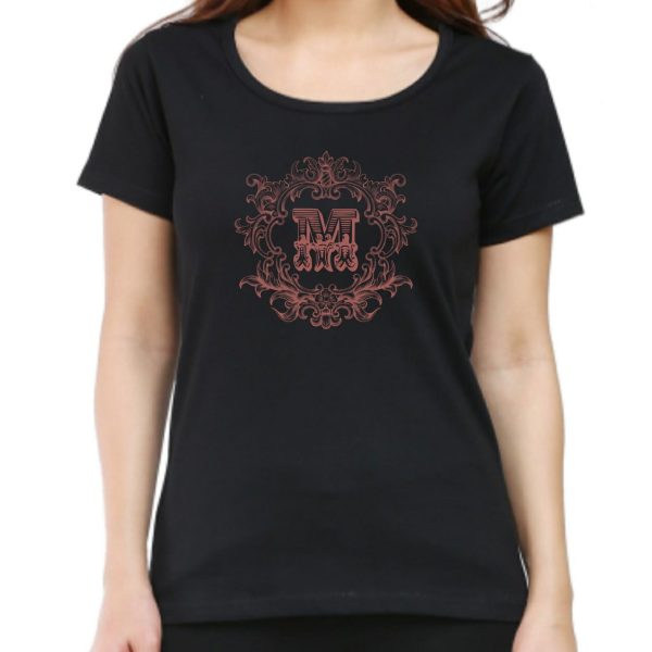 Tshirt with Name Initial Letter