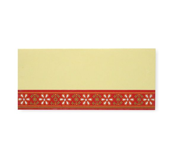 GIFT COVERS - MONEY COVERS - SHAGUN / SHUKAN COVERS - FOR BLESSINGS & COMPLIMENTS - (Pack of 50 covers) - Design#90
