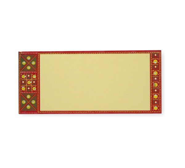GIFT COVERS - MONEY COVERS - SHAGUN / SHUKAN COVERS - FOR BLESSINGS & COMPLIMENTS - (Pack of 50 covers) - Design#96