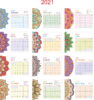 DZ5-Months Monthly Calendar 2021