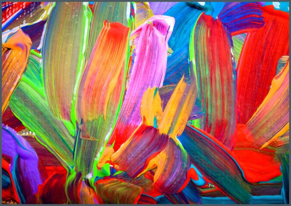 CANVAS PHOTO FRAME WITH HIGH RESOLUTION PRINTING - VIVID STROKES
