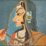 CANVAS PHOTO FRAME WITH HIGH RESOLUTION PRINTING - RAJASTHANI LADY PORTRAIT