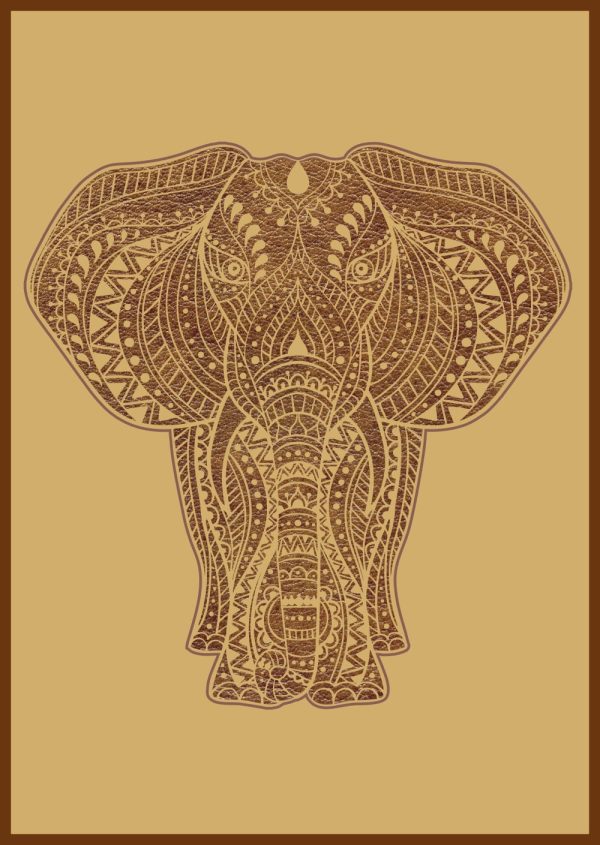 CANVAS PHOTO FRAME WITH HIGH RESOLUTION PRINTING - ELEPHANT ART