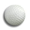 Gollf Button Shaped Badge