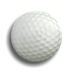 Gollf Button Shaped Badge
