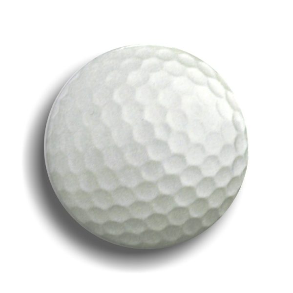 Gollf Button Shaped Badge