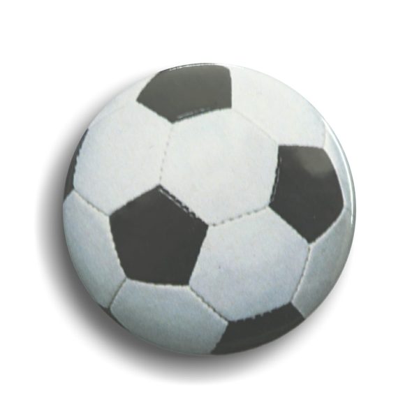 Football button shaped Badges