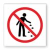 No Littering Sign
