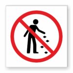 No Littering Sign