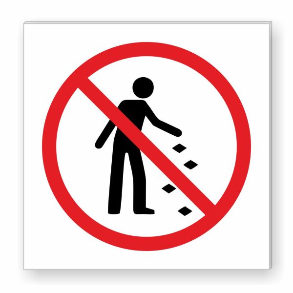 No Littering Sign