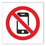 NO MOBILE Sign
