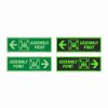 Glow in dark Fire Safety Sign