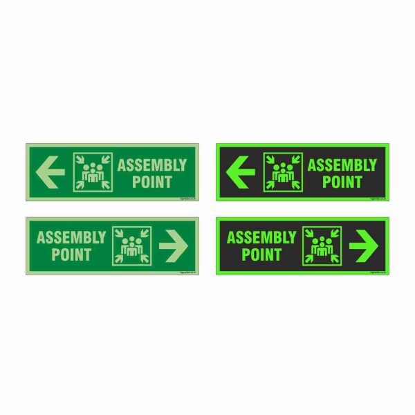 Glow in dark Fire Safety Sign