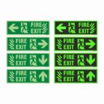 Glow in dark Fire Safety Sign