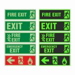 Glow in dark Fire Safety Sign