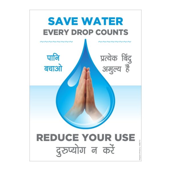 SAVE WATER Sticker Poster Sign
