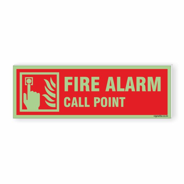 Glow in dark Fire Safety Sign