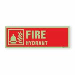 Glow in dark Fire Safety Sign