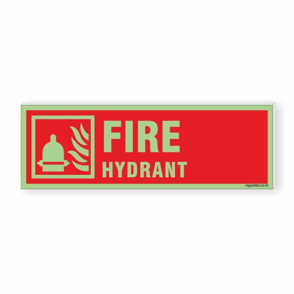 Glow in dark Fire Safety Sign