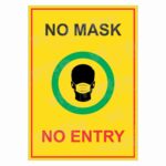 No Mask No Entry Sign