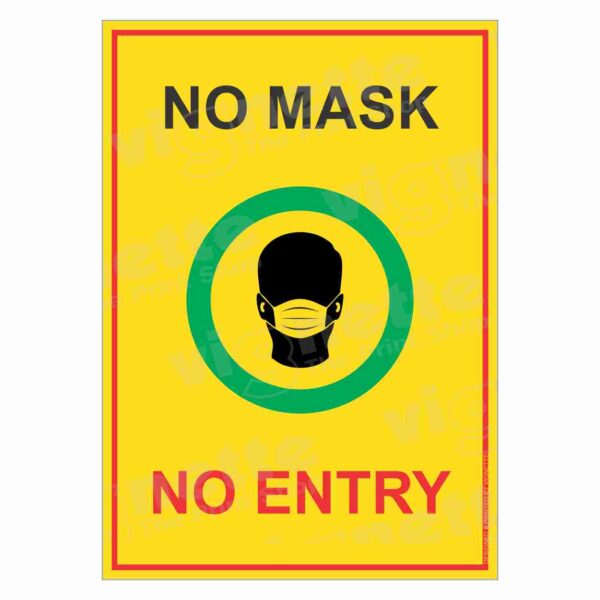 No Mask No Entry Sign
