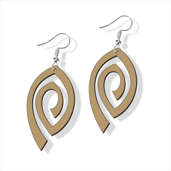Casual Fashion WOODEN EARRINGS - Design#10