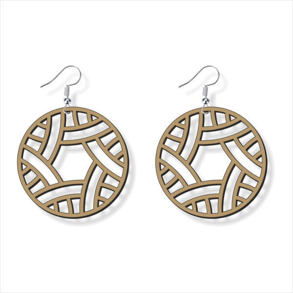 Casual Fashion WOODEN EARRINGS - Design#6